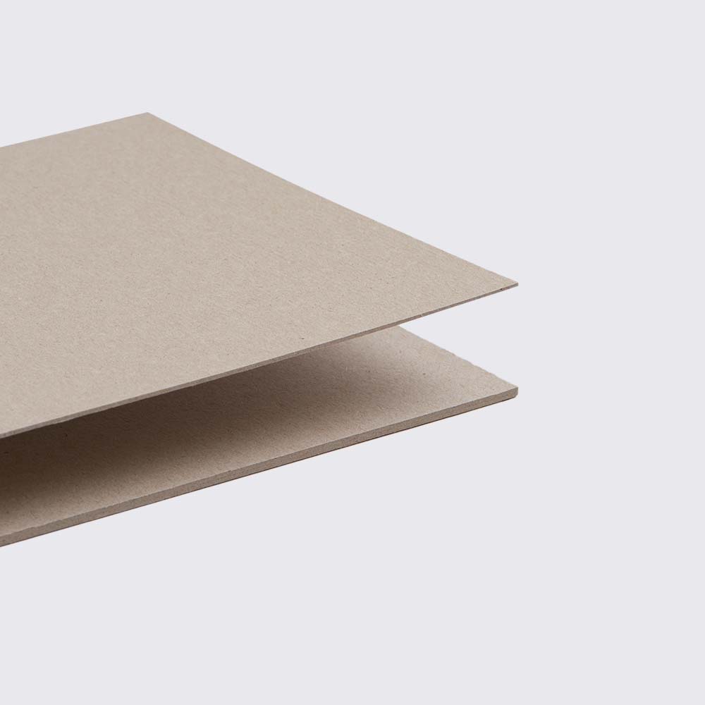 Buchbinderpappe 0,5mm / graubeige / glatt / säurefrei / laserbar / 100% Altpapier