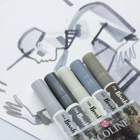 Ecoline-Brushpen-Set-5-Shadower-5er-Set-Stifte-Beispielbild