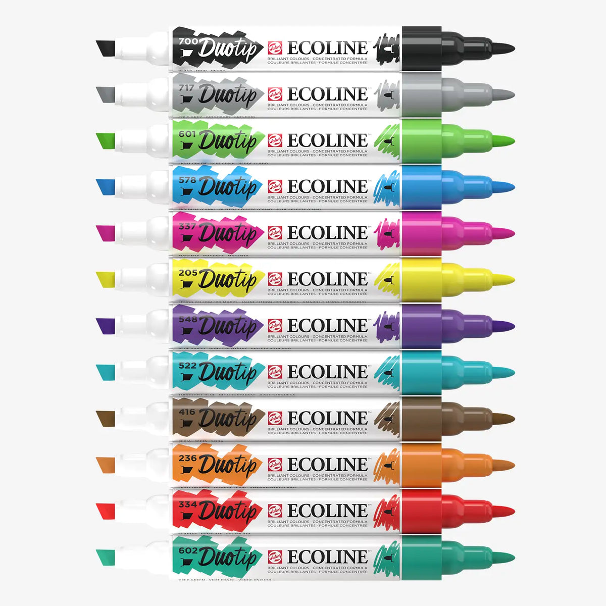 Ecoline-Duotip-Basic-Set-12-Stifte-ohne-Kappe