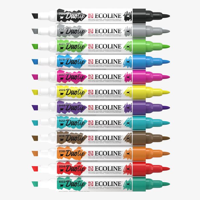 Ecoline-Duotip-Basic-Set-12-Stifte-ohne-Kappe
