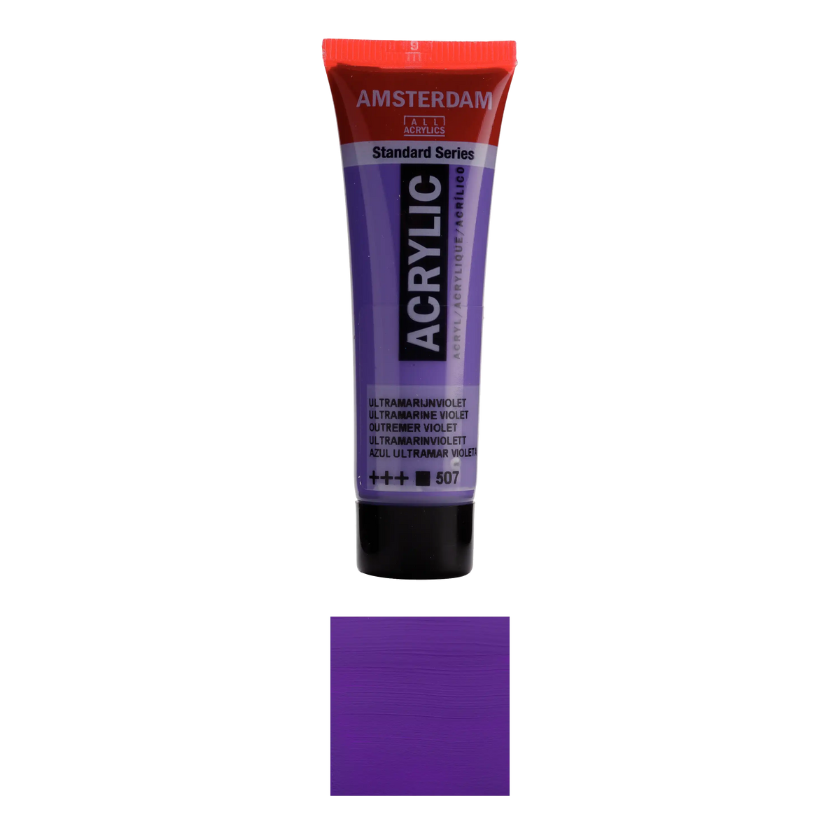 17045070_-Deckend-Ultramarinviolett-Amsterdam-_Standard-_Series_-Acrylic-_Colour-_Swatch-_507-Produktansicht-und-Farbkarte