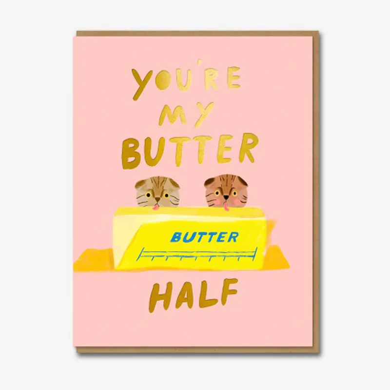 Grußkarte | mit Umschlag | Carolyn Suzuki | You're My Butter Half