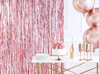Glittervorhang / 100 x 200 cm / Rosegold