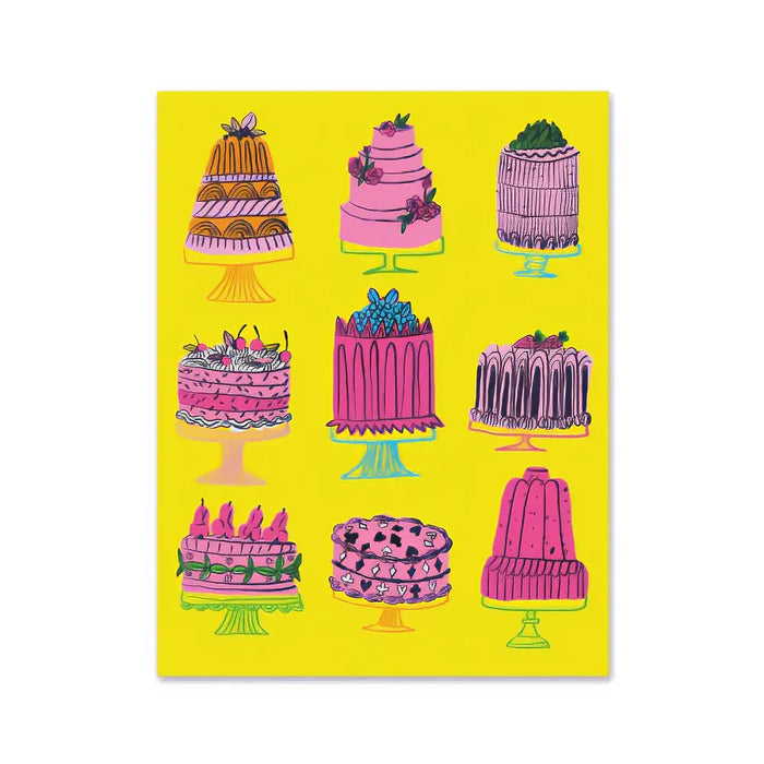 Postkarte | Jordan Sondler | verschiedene Kuchen