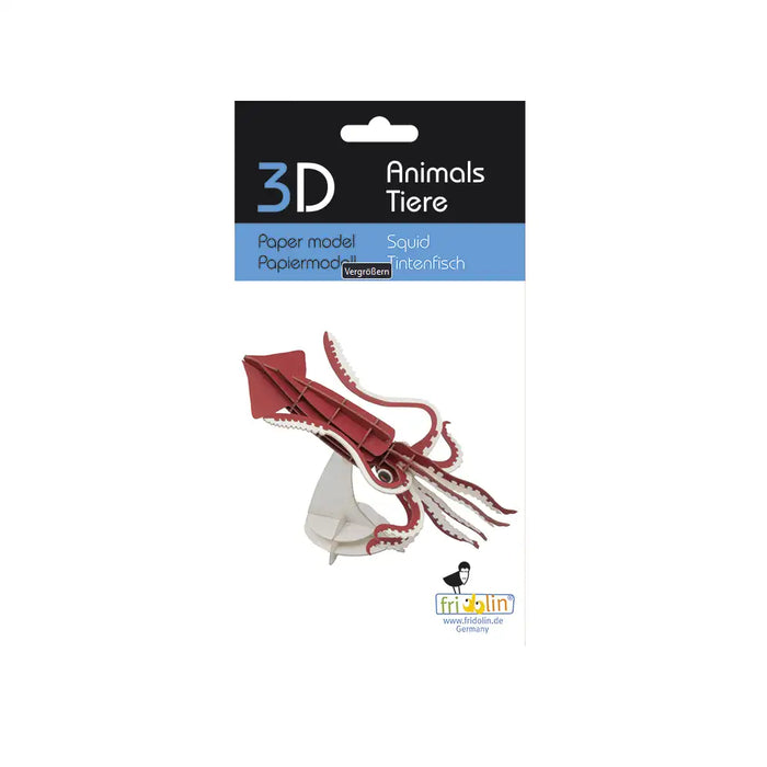 3D Papiermodell / Tintenfisch