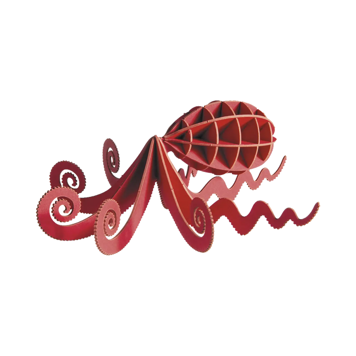 3DPapiermodell-Octopus-Fridolin-spezialkarton-gelasert-afgebaut-produktansicht