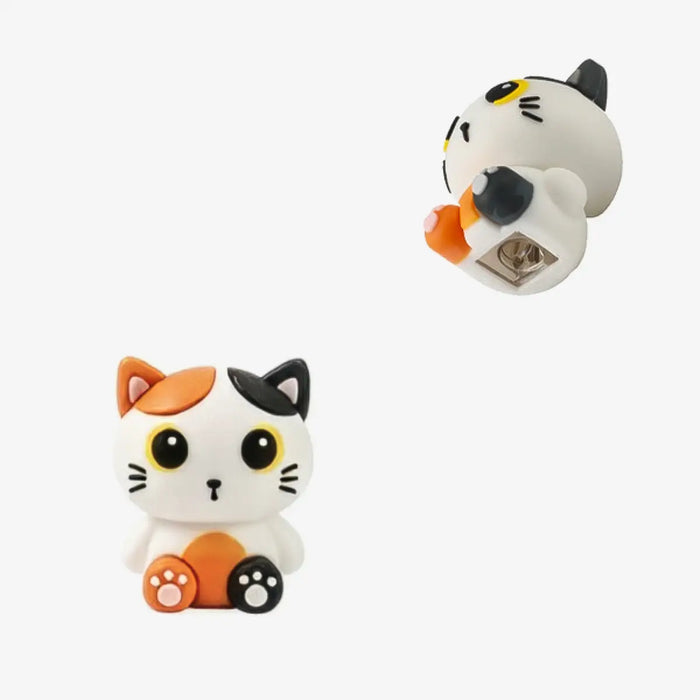 3D Spitzer | Cat Lovers | Cat | 3x2,6x3,6 | weiß/orange