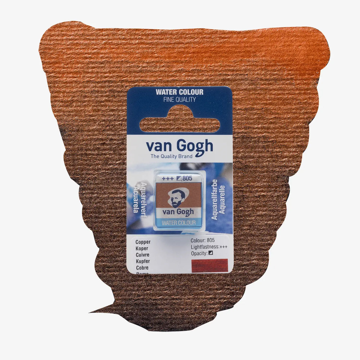 VanGogh_feste-Aquarellfarbe-im-halben-Naepfchen-auf-Farbkarte-Farbfamilie-Braun-FArbe-Kupfer-805