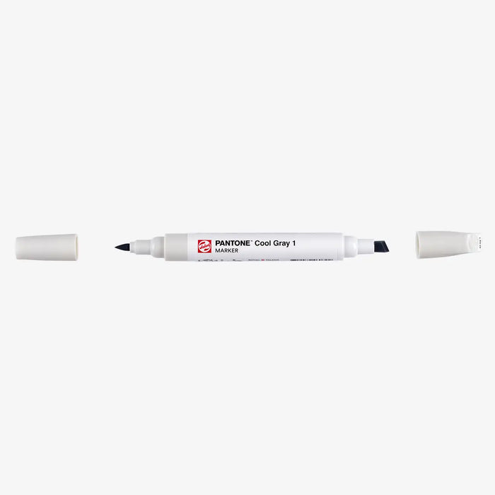 Talens-Pantone-Marker-Cool-Gray-1-Stift-mit-Kappe-geoeffnet