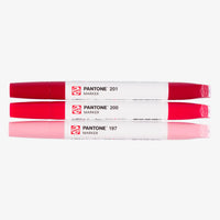 Pantone-Marker-3er-Set-Rot-Stifte-mit-Kappe-geschlossen