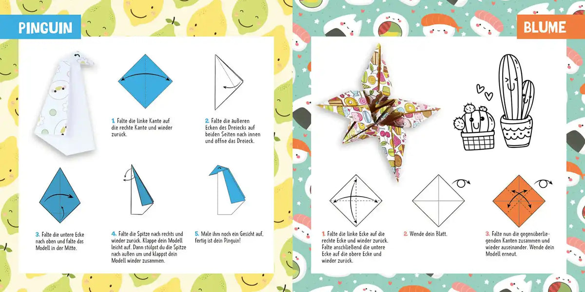 Origamipapier | EMF | 88 x Origami Kids | Kawaii