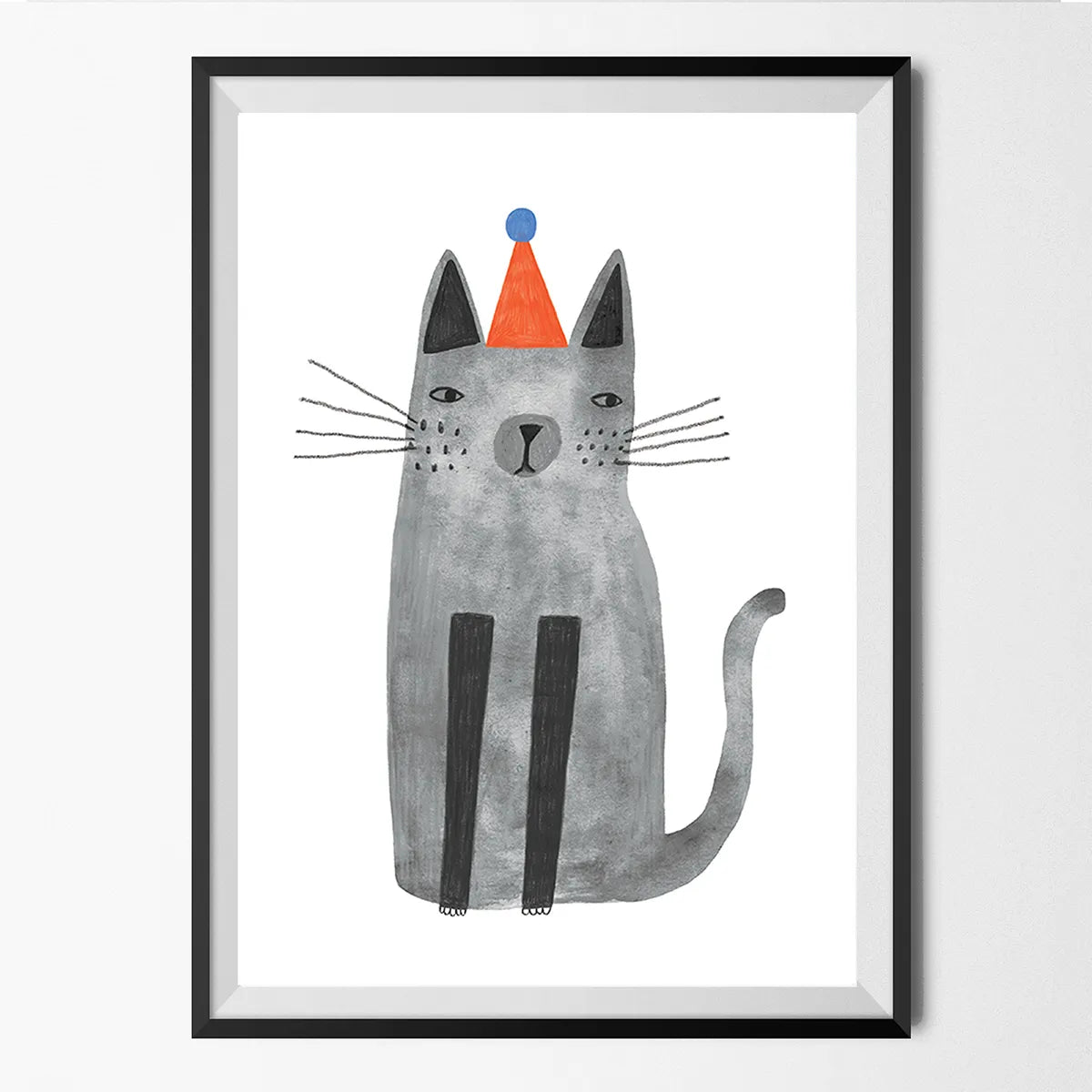 A4Print_CATINTHEHATprint_DariaSolakIllustration_gerahmt