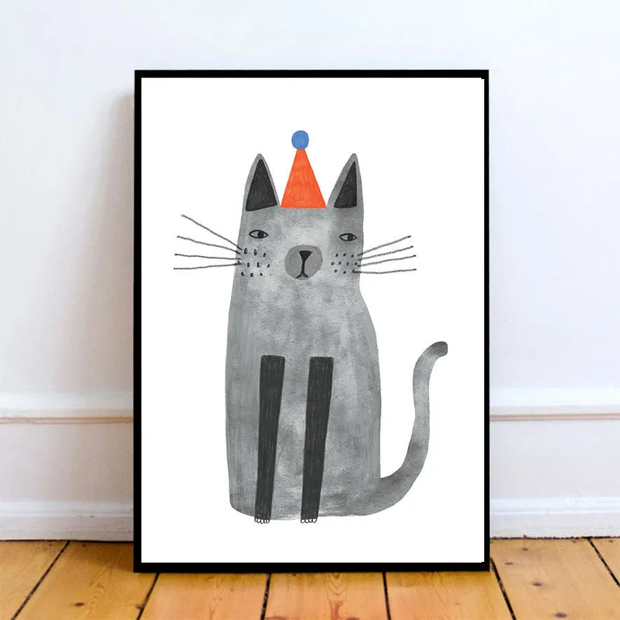 A4Print_CATINTHEHATprint_DariaSolakIllustration_gerahmt2