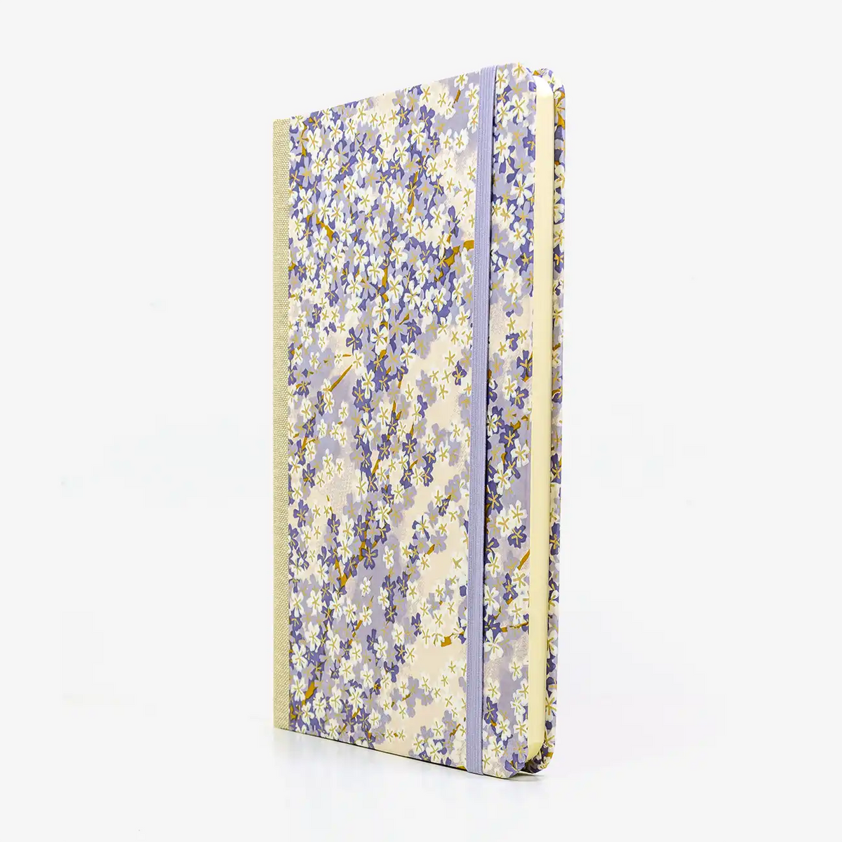 A5-dotted-small-chiyogami-cover-motiv-Bluetenmeer-flieder-seitlich-vorn