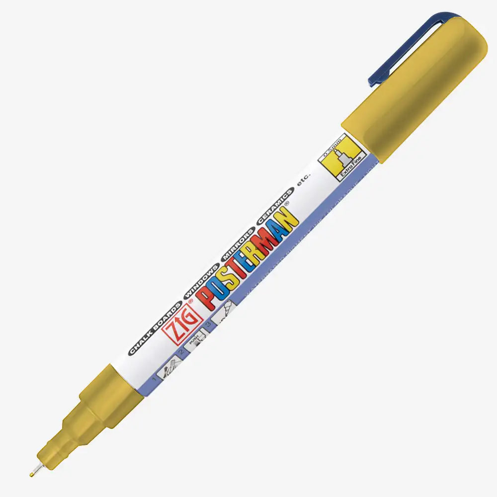 Acrylmarker-05mm-ZIG-POSTERMAN-Extra-Fine-FArbe-101-Gold