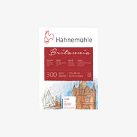 Britannia / Aquarellblock / 300g/m² / naturweiß / rau / grain torchon / 12 Blatt