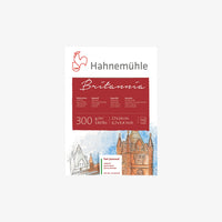 Britannia / Aquarellblock / 300g/m² / naturweiß / hot pressed / satiniert / 12 Blatt