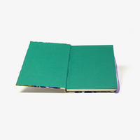 Aquarellskizzenbuch-17x12_2cm-32Seiten-100_Baumwolle-270g-mit-cover-Chiyogami-bezogen-Motiv-Kraniche weiß und Kiefern auf blau-cover-aufgeschlagen-2