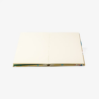 Aquarellskizzenbuch-17x12_2cm-32Seiten-100_Baumwolle-270g-mit-cover-Chiyogami-bezogen-Motiv-Winkekatze-gold-aufgeschlagen-2