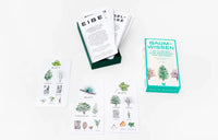Baum-Wissen_Kartenspiel_lernspiel_Produkt_Box-verpackung-geöffnet+lernkarten