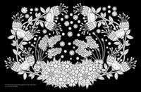 EMF | Ausmalheft | Inspiration | Motiv:  Blumenwiese  Black Edition