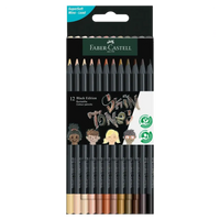 Black Edition / Buntstifte / Skin Tones / 12 Set / Faber Castell