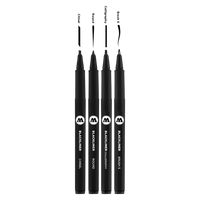 Molotow / Blackliner Set 3 / wasserfest / permanent /chisel/round/calligraphy/brush