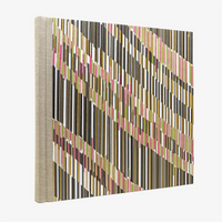 Blaupause-Fotoalbum-H30xB30cm-60-cremefarbene-Seiten-Motiv-Muster-mit-versetzten-Strichen-grau-seitlich-von-hinten