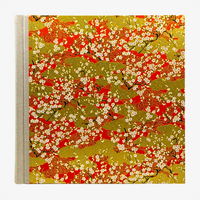 Blaupause-Fotolbum-30x30cm-Sakura-auf-goldenen-Wolken-und-rotem-Wasser-100-Seiten-cover-von-vorn