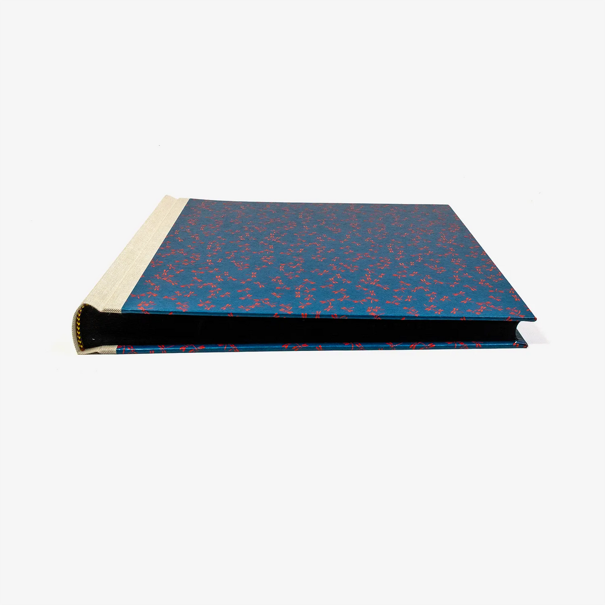 Blaupause-Fotolbum-30x30cm-deagonfly-red-on-blue-60-Seiten-cover-liegend