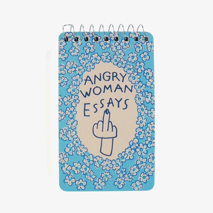 Blueq-Pocket-Notizblock-Angry-Woman-Essays-127x76mm-cover-vorn