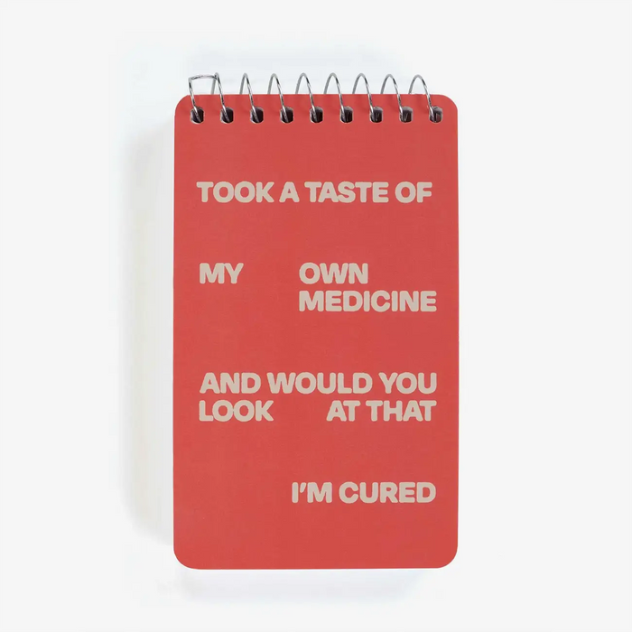 Blueq-Pocket-Notizblock-My-Own-Medicine-127x76mm-cover-vorn