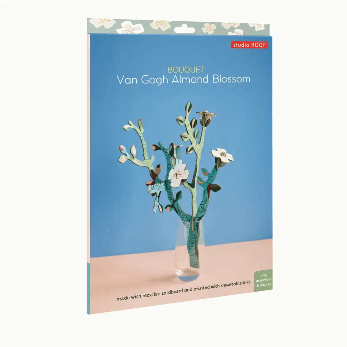 BlumenstrausausPapier-Van-Gogh-Almond-Blossom-aufgebaut-in-einer-Vase-verpackung