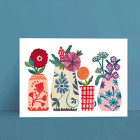 Poster / Plakat / A4 / Blumen und VASEN