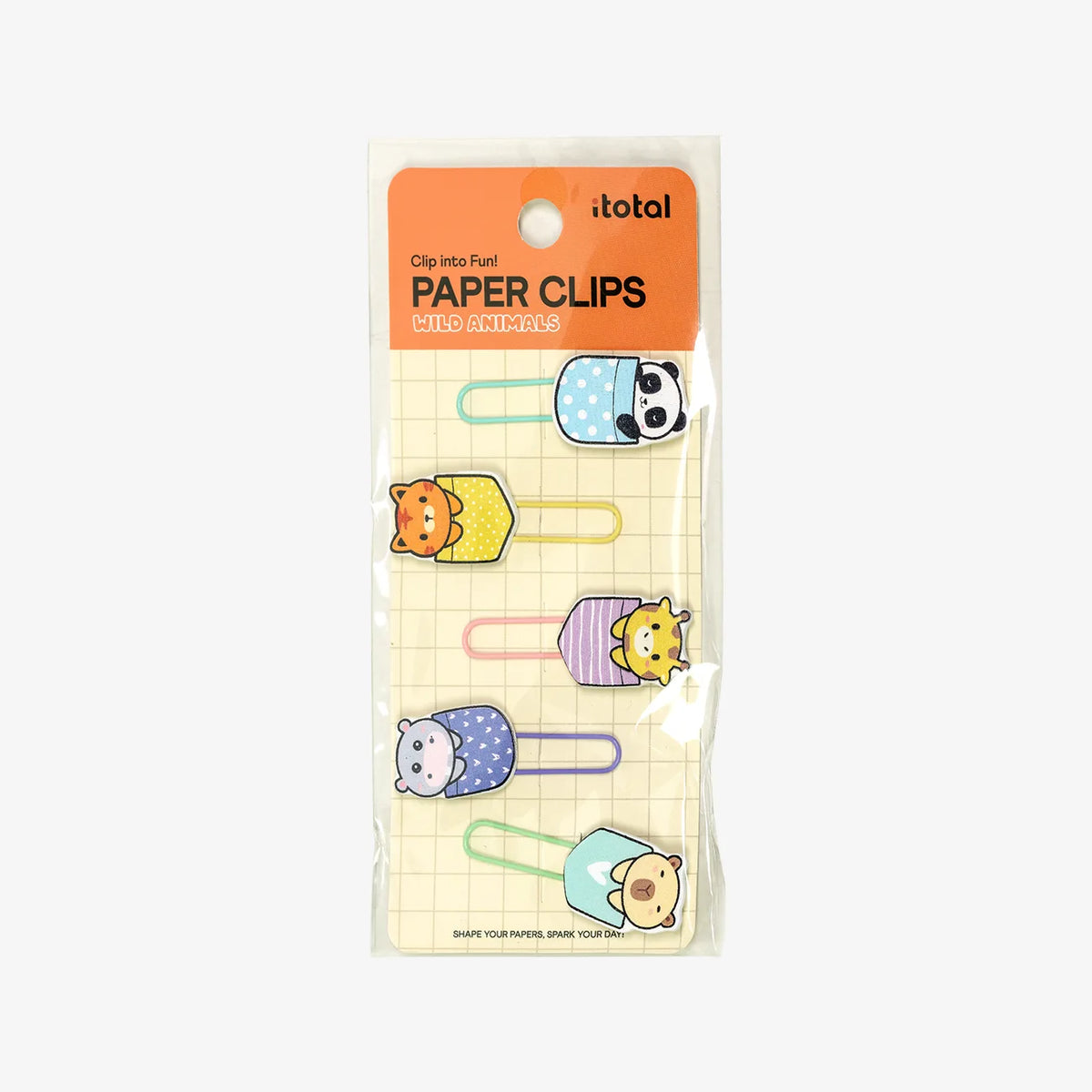 Paper Clip | Clip into fun | Wild Animals | 5er Set