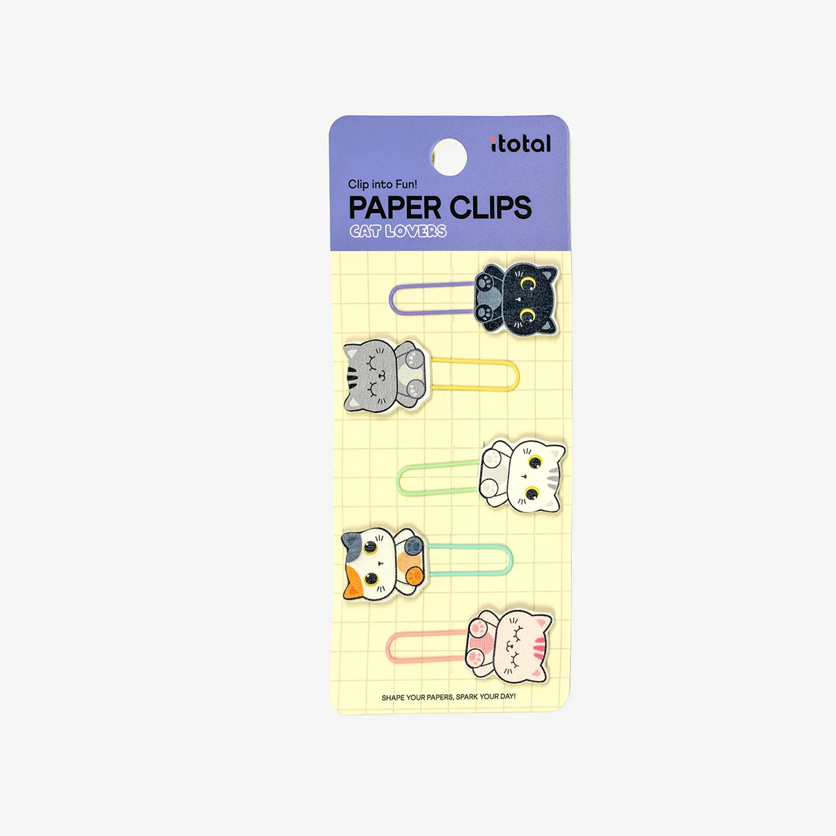 Bueroklammern-Clip-into-fun-Cat-Lovers-5erSet-Produktansicht