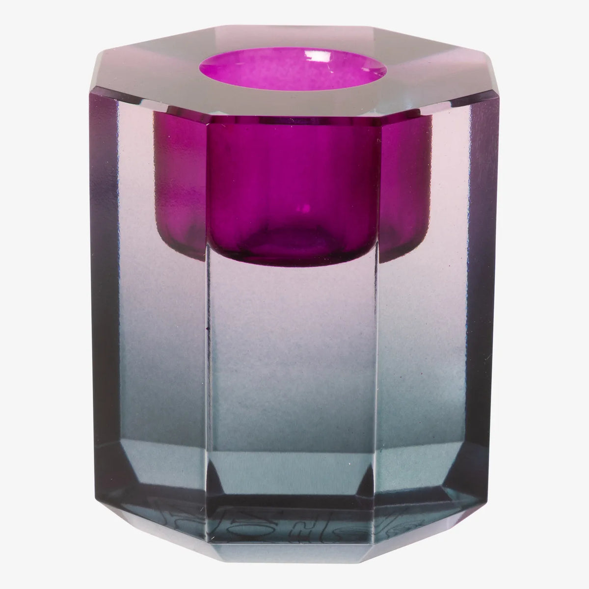 CB301.965.174-Candle-holder-Kerzenstaender-Kristallhalter-petrolombre-6x5x5cm-2