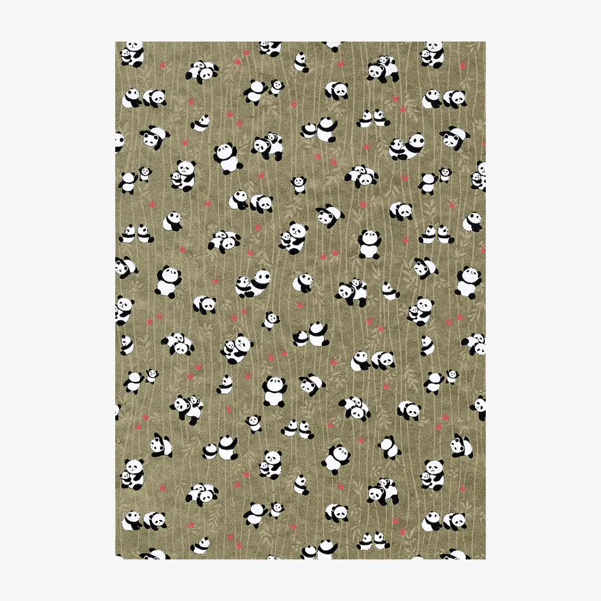 Chiyogami-Papier-1066C-Pandas-Gold-Ausschnitt-2