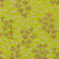 Chiyogami-Papier-64C-Kieferngruen-silber-gold-Ausschnitt-1