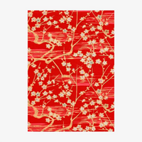 Chiyogami-Papier-746C-Kirschblueten-rot-Ausschnitt-2