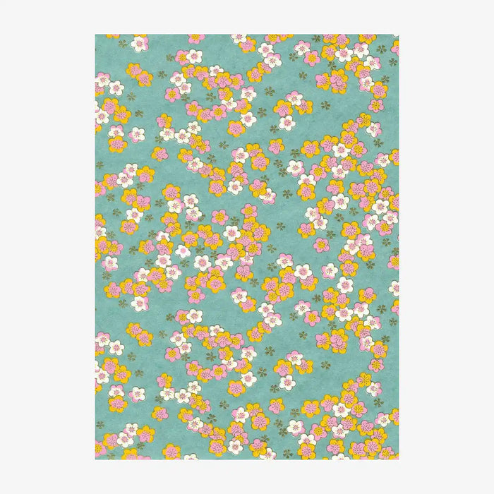 Chiyogami-Papier-887CTuerkis-multicolour-Ausschnitt-2