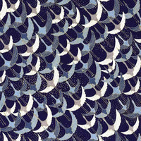 Chiyogami-Papier-Animals-Bogen-83C-Kraniche-weiss-grau-blau-Ausschnitt-1