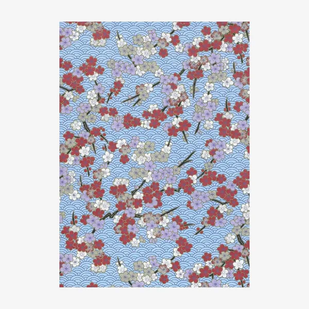 Chiyogami-Papier-Floral-1049C-Blueten-bunt-Haifischhaut-blau-Ausschnitt-2