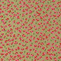 Chiyogami Papier | Floral | Bogen 1011C rote Blumen/gold