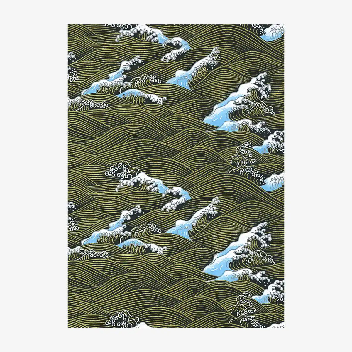 Chiyogami-Papier-Traditional-1071C-Konami-gold-weiss-blau-auf-schwarz-Ausschnitt-2