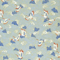 Chiyogami-Papier-Traditional-414C-Kraniche-weiss-rot-hellblauen-Wellen-Ausschnitt-1