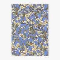Chiyogami Papier | Floral | Bogen 246C Kirschzweige auf blau