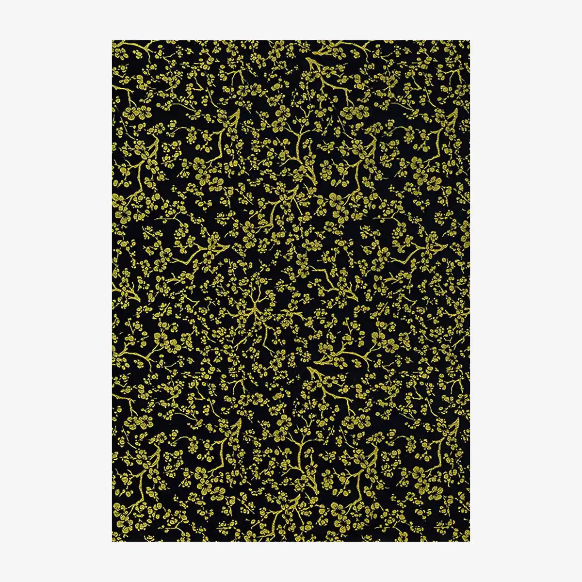 Chiyogami Papier | Floral | Bogen 975C Kirschblüte/Gold/schwarz