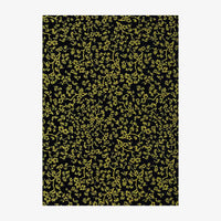 Chiyogami Papier | Floral | Bogen 975C Kirschblüte/Gold/schwarz