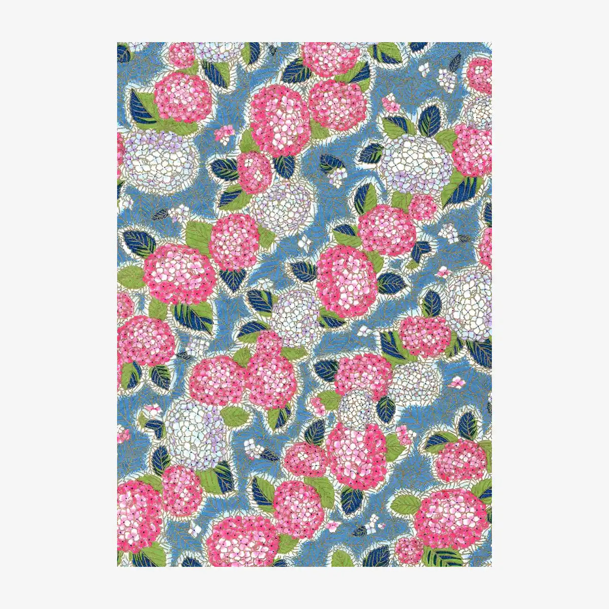 Chiyogami-Papier-floral988C-Hortensien-petrol-Ausschnitt-2